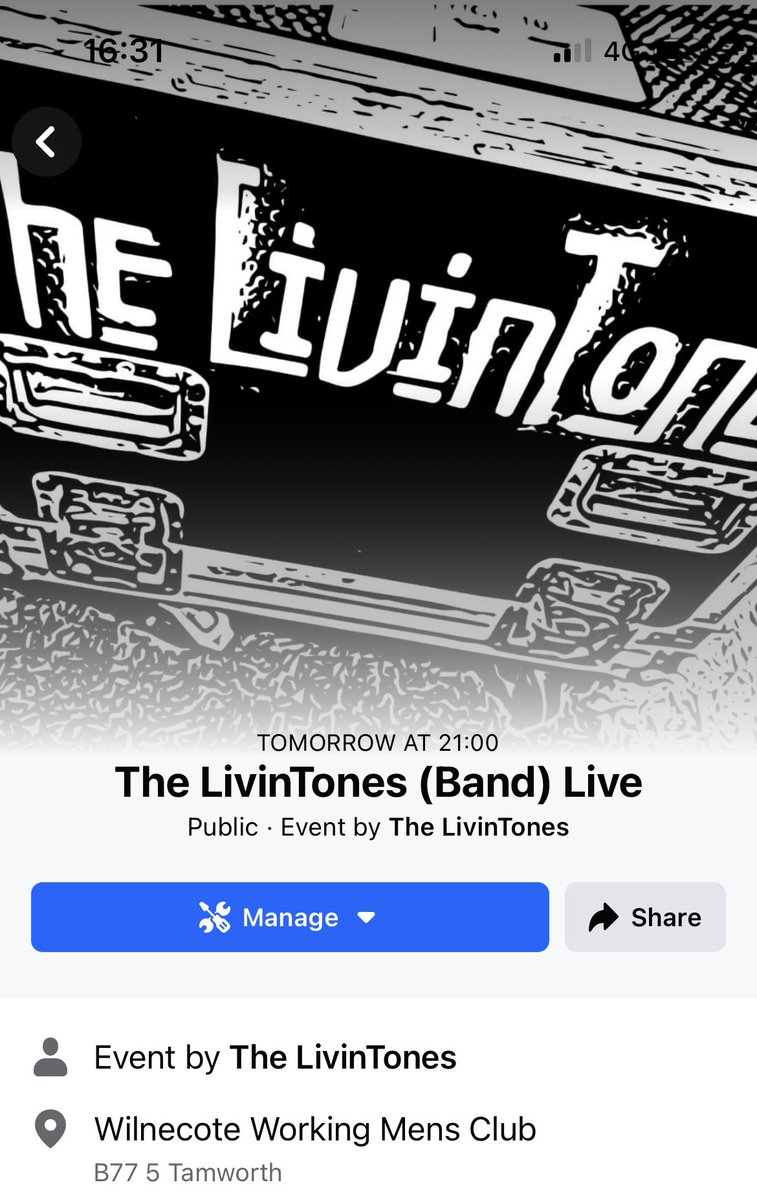 The LivinTones live at Wilnecote working mens club, tomorrow, Saturday 9th. 2000h £3 on the door.