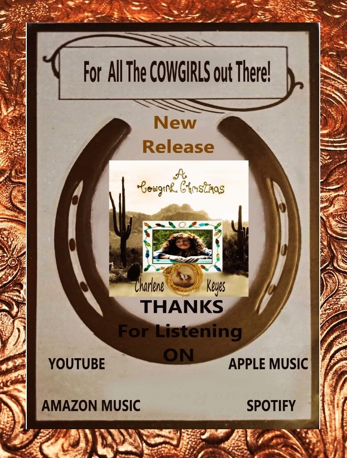 As the Christmas Countdown in On I appreciate your support and listening to the songs I write.  This one is for All the Cowgirls!  Blessings to each of you at this Holiday Season...  charlenekeyes.com  #MerryChristmas2023   # ACowgirlChristmas