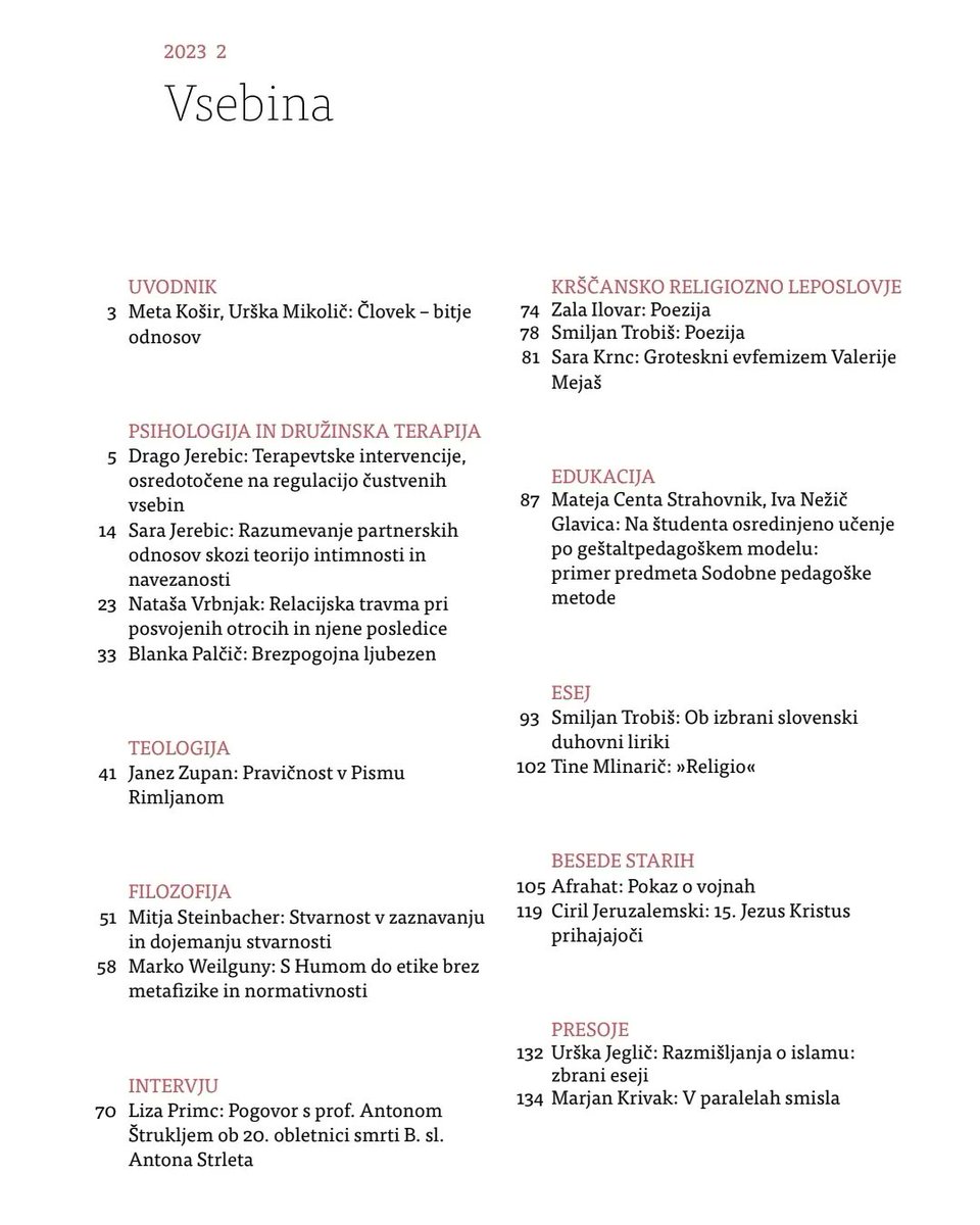 tretji_dan's tweet photo. Izšla je 2. letošnja številka Tretjega dne s tematskim blokom Psihologija in družinska terapija! @teofpublikacije https://t.co/EhqeHJFoH6