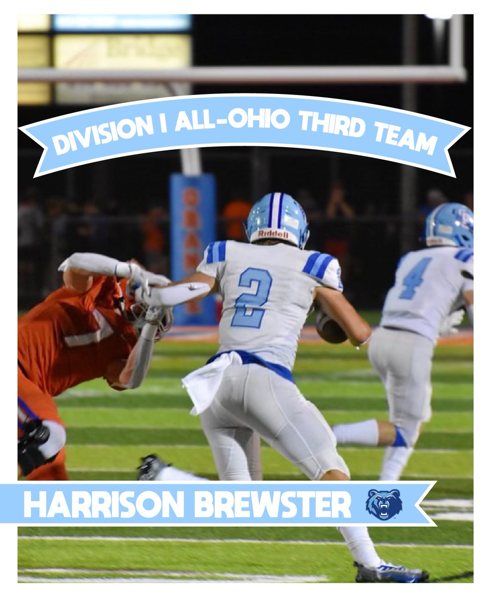 Congratulations to <a href="/HarrisonBrewst1/">Harrison Brewster</a> on earning Division I All-Ohio Third Team Quarterback! #ClawsUp