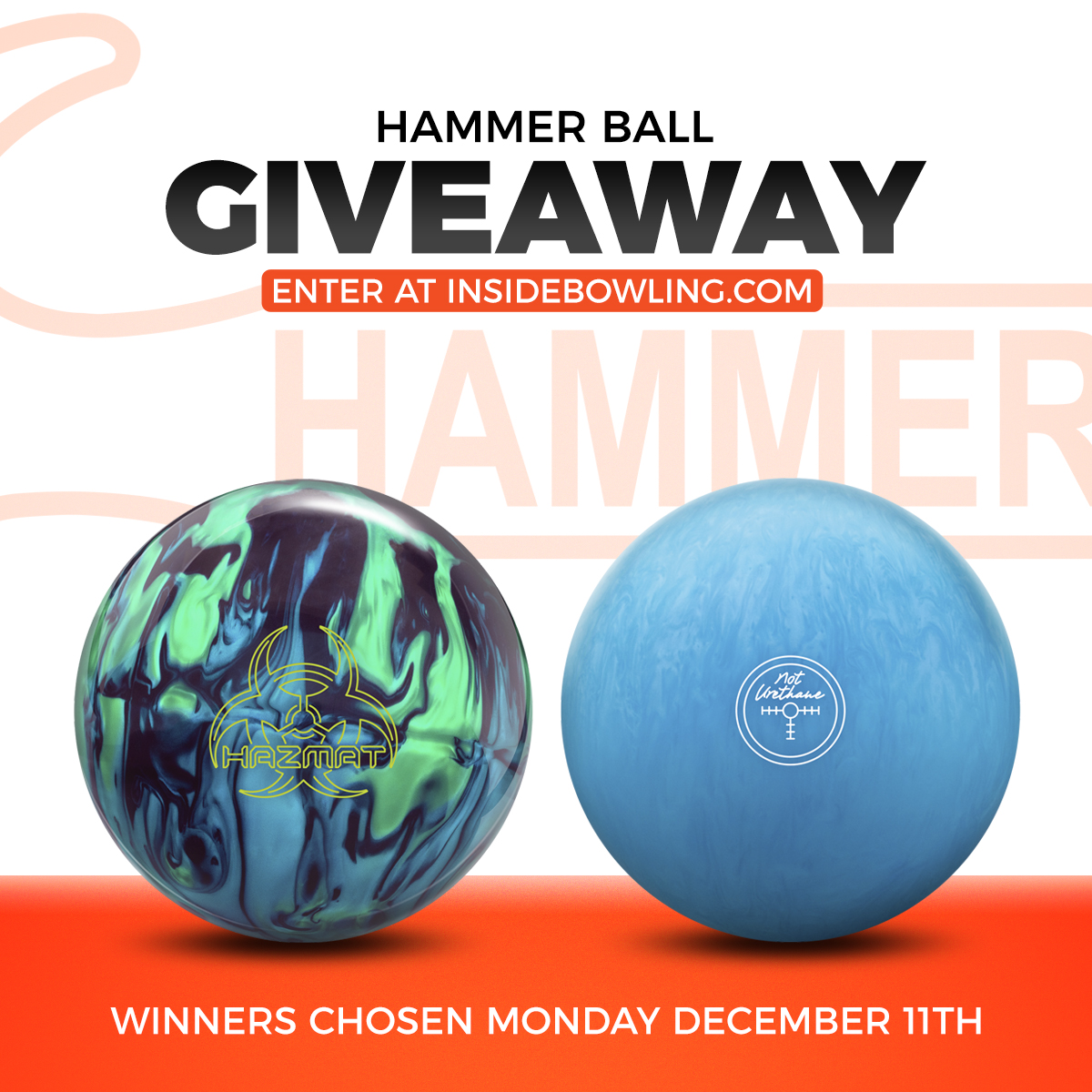 Watch the Holiday Doubles Bowling Tournament all weekend long. Thank you to Hammer for sponsoring for 8 years!

Hammer has been so generous as to give away a NU Blue Hammer and Hazmat! To enter to win, you can go here: bit.ly/HD23Giveaway

#InsideBowling #HammerBowling