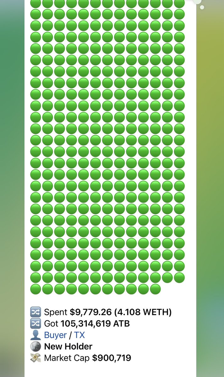 WTF!! Someone sent $ATB to over 1M MC last night. Was this you <a href="/im_goomba/">Goomba</a>? 🚀🚀

@antibotsnipe
