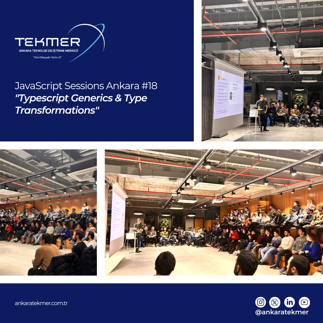 Ankara TEKMER (@ankaratekmer) on Twitter photo 🚀 JavaScript Sessions Ankara #18 etkinliği, <a href="/AnkaraTekmer/">Ankara TEKMER</a> ev sahipliğinde başladı!
Cleevio'dan Oğuz Kazkayası, "Typescript Generics & Type Transformations" başlıklı sunumuyla sahnede.
<a href="/JavaScriptSess1/">JavaScript Sessions Ankara</a>
#tekmerdeyiz 🚀 JavaScript Sessions Ankara #18 etkinliği, <a href="/AnkaraTekmer/">Ankara TEKMER</a> ev sahipliğinde başladı!
Cleevio'dan Oğuz Kazkayası, "Typescript Generics & Type Transformations" başlıklı sunumuyla sahnede.
<a href="/JavaScriptSess1/">JavaScript Sessions Ankara</a>
#tekmerdeyiz