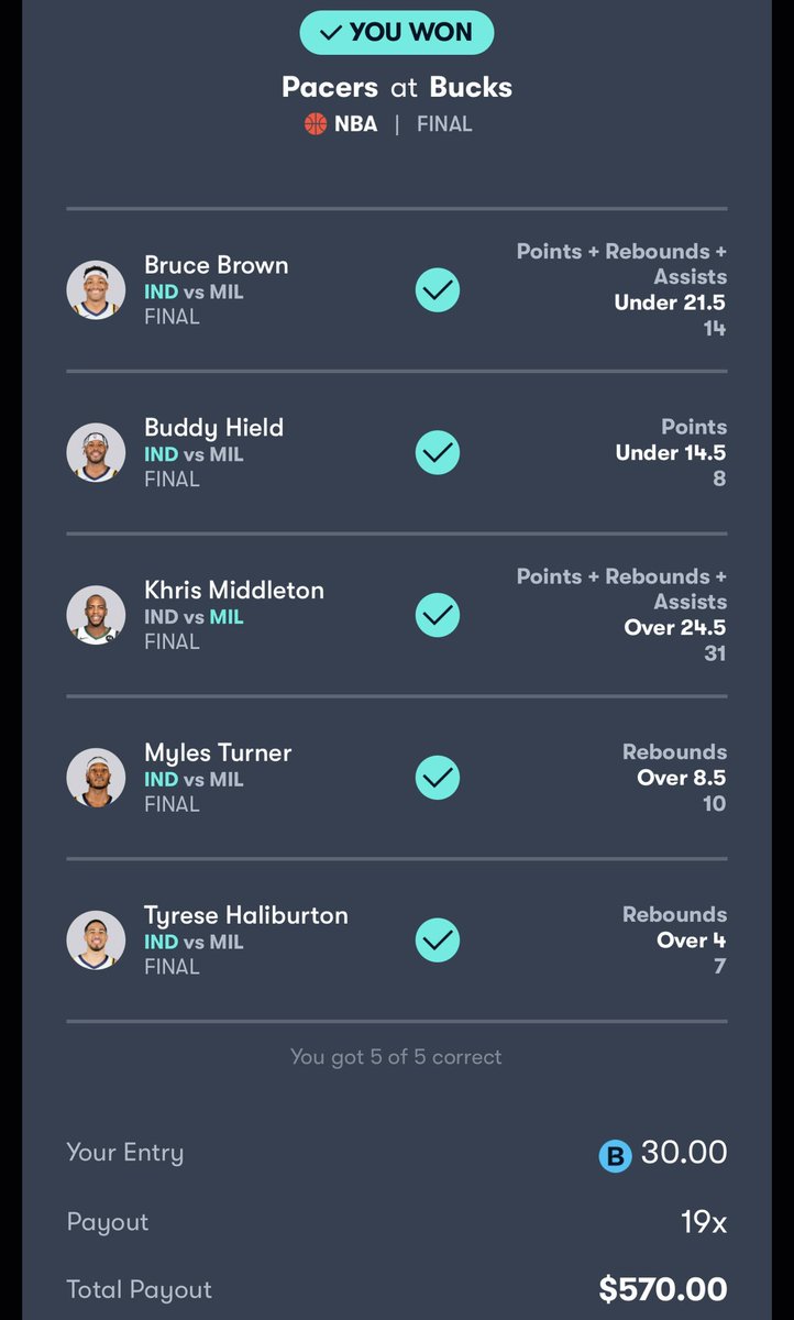 TrigPicks's tweet photo. One of our members ATE yesterday off an algorithm pick! More sports betting lines to come! 🤑 https://t.co/CPMjHxJNGG