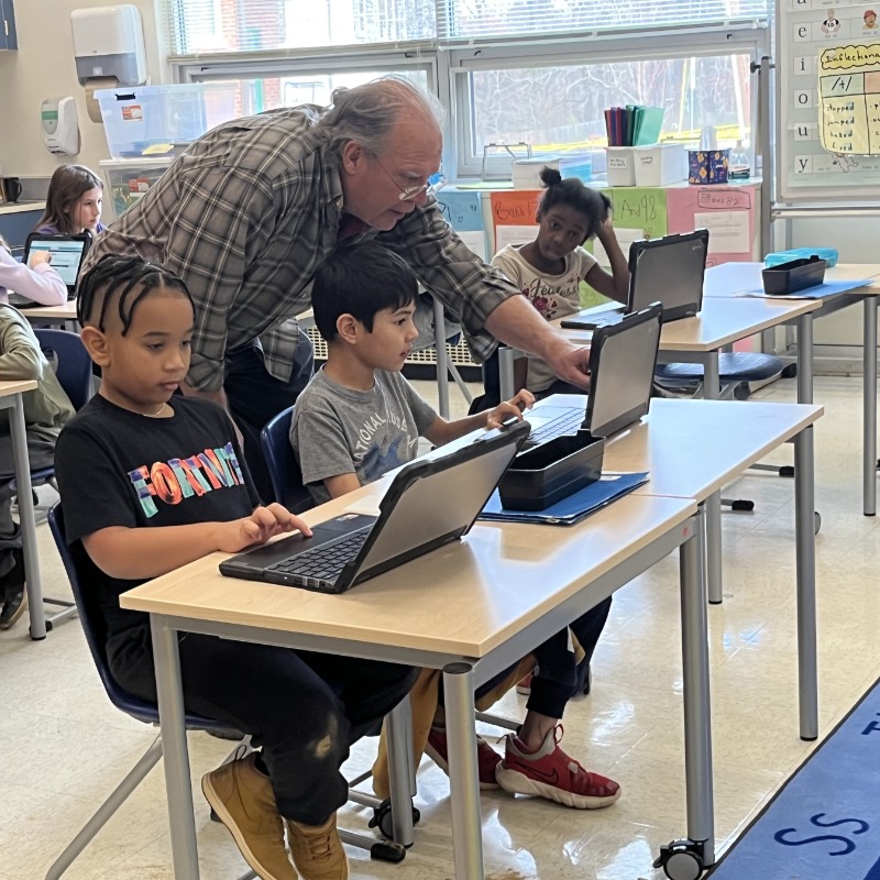 The Hour of Code is an international celebration of coding that takes place in early Dec. each year. Please enjoy a few photos from EES (2nd graders w/ Ozobots), MGES (kindergarteners w/ Cubettos) &amp; EHES (2nd graders coding Dance Party).

Stay tuned for more next week!