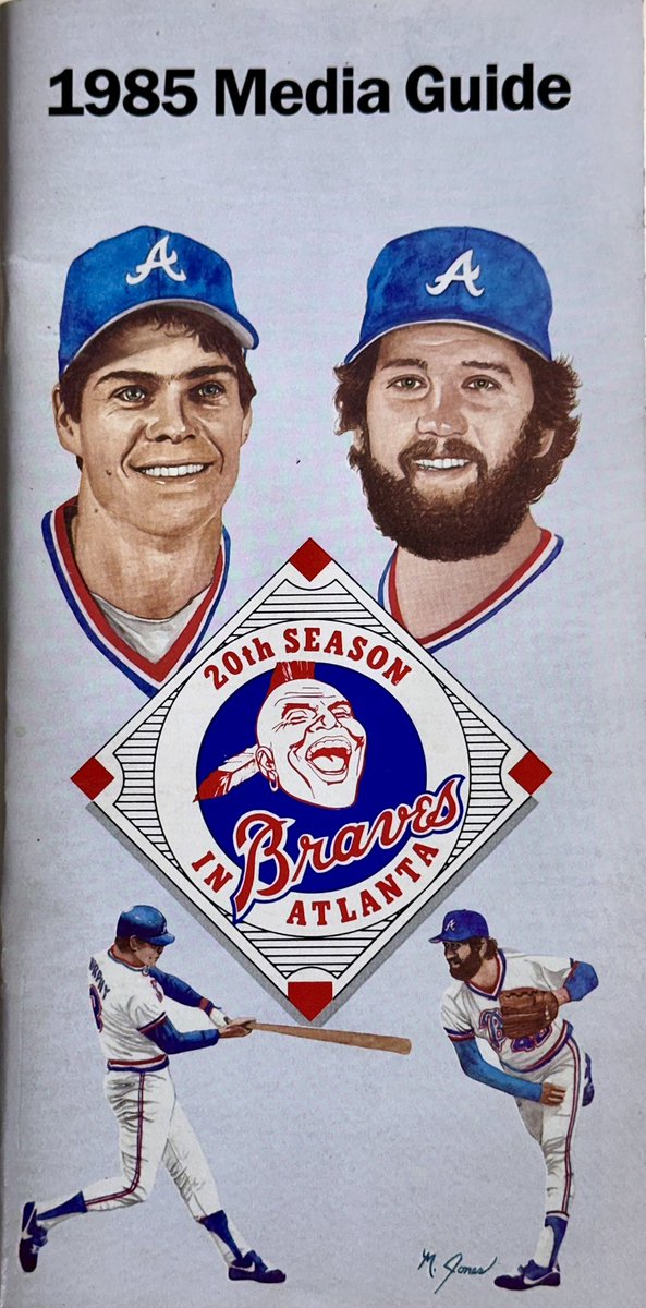 scottmiller44's tweet photo. This 1985 Braves media guide is one of my prized possessions. Two of my all-time favorite Braves, Dale Murphy and Bruce Sutter, are on the cover: great men and fantastic players. Bruce is in the Hall of Fame, and Dale should be. Let’s get Murph in the HOF! #RipBruce #Braves https://t.co/NrqyxOPwnw