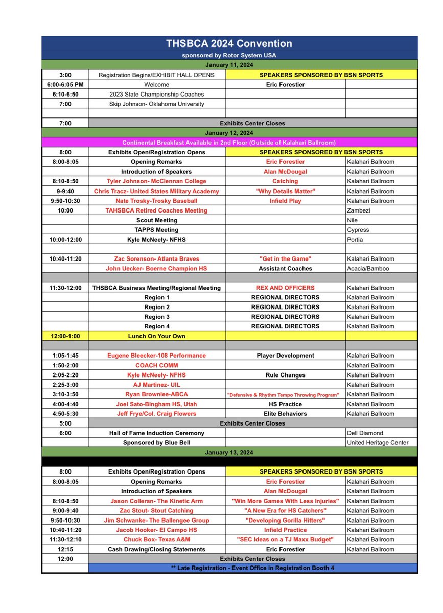 2024 @thsbca Convention is just around the corner.. take a look at the agenda