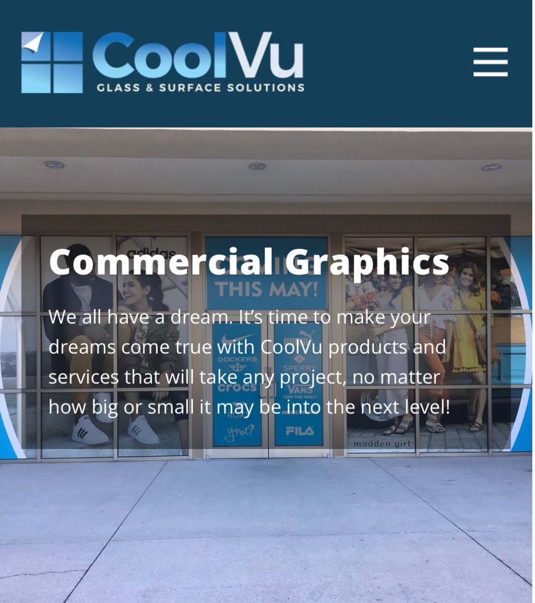 Enhance your space with captivating commercial graphics 🎨✨. Let our expertise create eye-catching designs that elevate your brand and leave a lasting impression. #CommercialGraphics #BrandElevation #coolvu