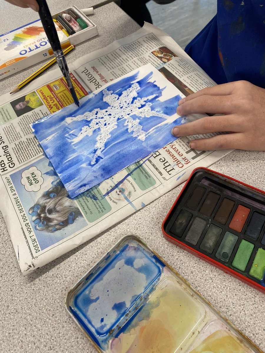 Ark 3 watercolour and oil pastel resist Christmas cards. <a href="/CN_SEND/">The Ark at Castle Newnham</a> <a href="/CastleNewnham/">Castle Newnham</a>