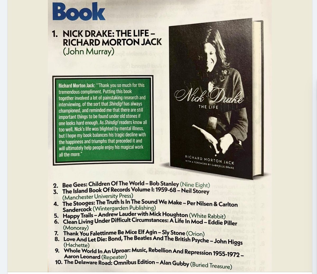 The Island Book of Records Volume I: 1959-68 is one of @shindigmagazine's Best Books of 2023! This LP-sized volume is a collector's dream, and brings the early years of this iconic record label to life. Get a copy for yourself or as a gift today: manchesteruniversitypress.co.uk/island-book-of…