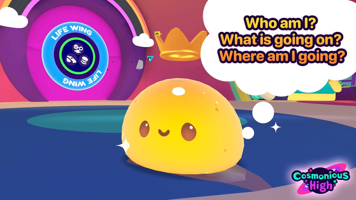 CosmoniousHigh's tweet image. Did you ever wonder what blebs are thinking? 👀

LOL. Just kidding. They don&apos;t think. 

They just piu piu. 🤗

#CosmoniousHigh #cute #VR #gaming