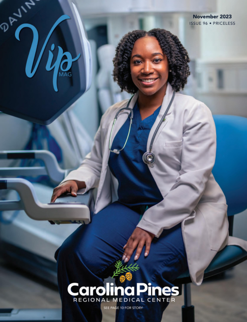 CofCalumni's tweet photo. College of Charleston alumna Casey Wadsworth ’14 was featured on the front page of the November 2023 edition of 𝘝𝘐𝘗 𝘔𝘢𝘨𝘢𝘻𝘪𝘯𝘦! Dr. Wadsworth is an OB-GYN at Carolina Pines Regional Medical Center in Hartsville, SC. She recently completed her residency in Obstetrics and Gynecology at the Medical University of South Carolina (MUSC) after earning her MD from MUSC in 2019. In 2014, she graduated cum laude from the College, earning a BS in biology with a minor in public health.

During her training, Dr. Wadsworth earned certifications in Fundamentals of Laparoscopic Surgery; Advanced Life Support; and Basic Life Support, Telemetry, and CPR. She also earned a number of accolades from MUSC, including National Health Service Corps ‒ Students to Service; Gold Humanism Scholar; National Medical Fellowships ‒ Primary Care Leadership Scholar; and Eugene C. Hunt Award Recipient. At the College, she was a Golden Key Honor Society member.

“I love every part of my job!” Dr. Wadsworth says. “I love obstetrics and delivering babies. Seeing a patient’s face after a delivery will forever be one of my favorite things to witness. Performing surgery to help alleviate a patient’s heavy bleeding or pain is so rewarding. It truly changes a patient’s life. I could go on, but it all boils down to me loving every aspect of my job.”

Dr. Wadsworth resides in Hartsville, SC.