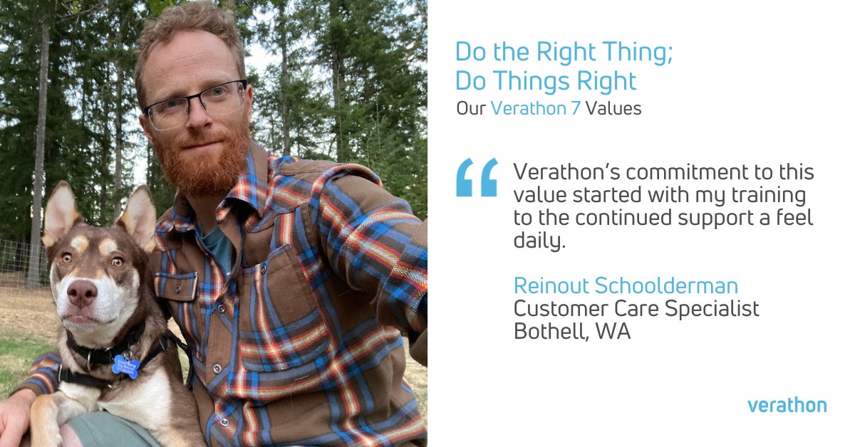 One of Verathon’s 7 core values is “Do the Right Thing; Do Things Right.” Check out what our employees have to say about their favorite value and why! To learn more visit us at: ow.ly/UbcW50QgQPf #verathon #employeeengagement #workplace #companyculture