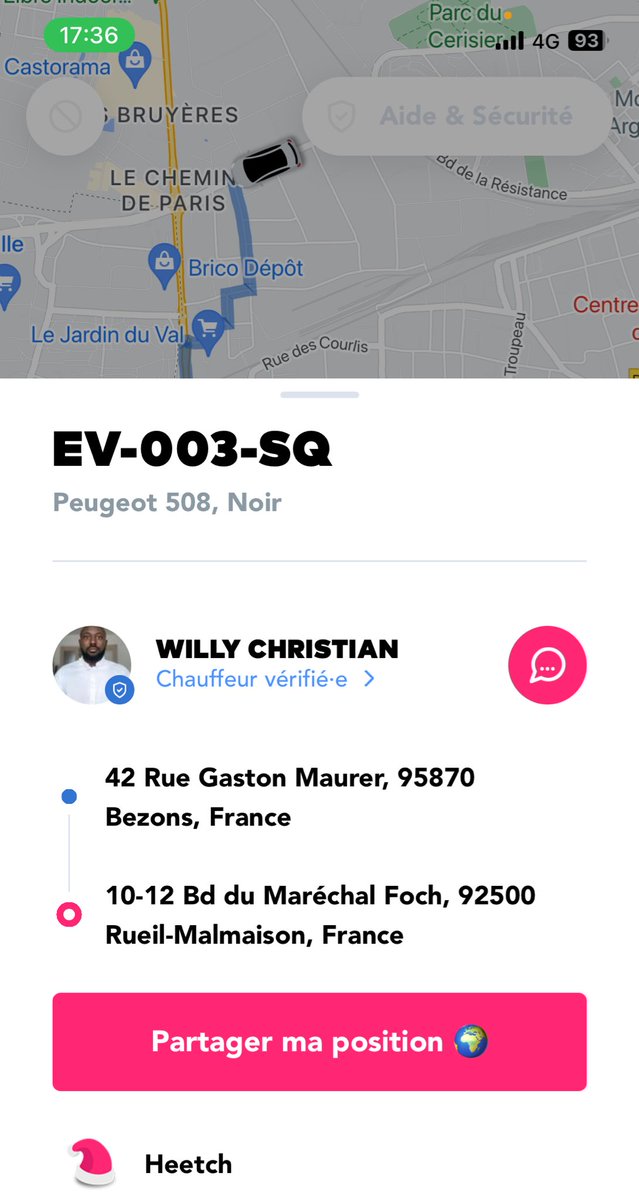 Lyliaa25's tweet image. N’acceptez pas si c’est ce chauffeur qui vous prend sur Heetch mdr il m’a fais poireauter 20min pour rien au final !! 

J’ai dû en prendre un autre, on m’a pris des frais d’annulation j’ai la haine ! Remboursez moi ! Vous donnez la carte VTC à n’importe qui. #heetch