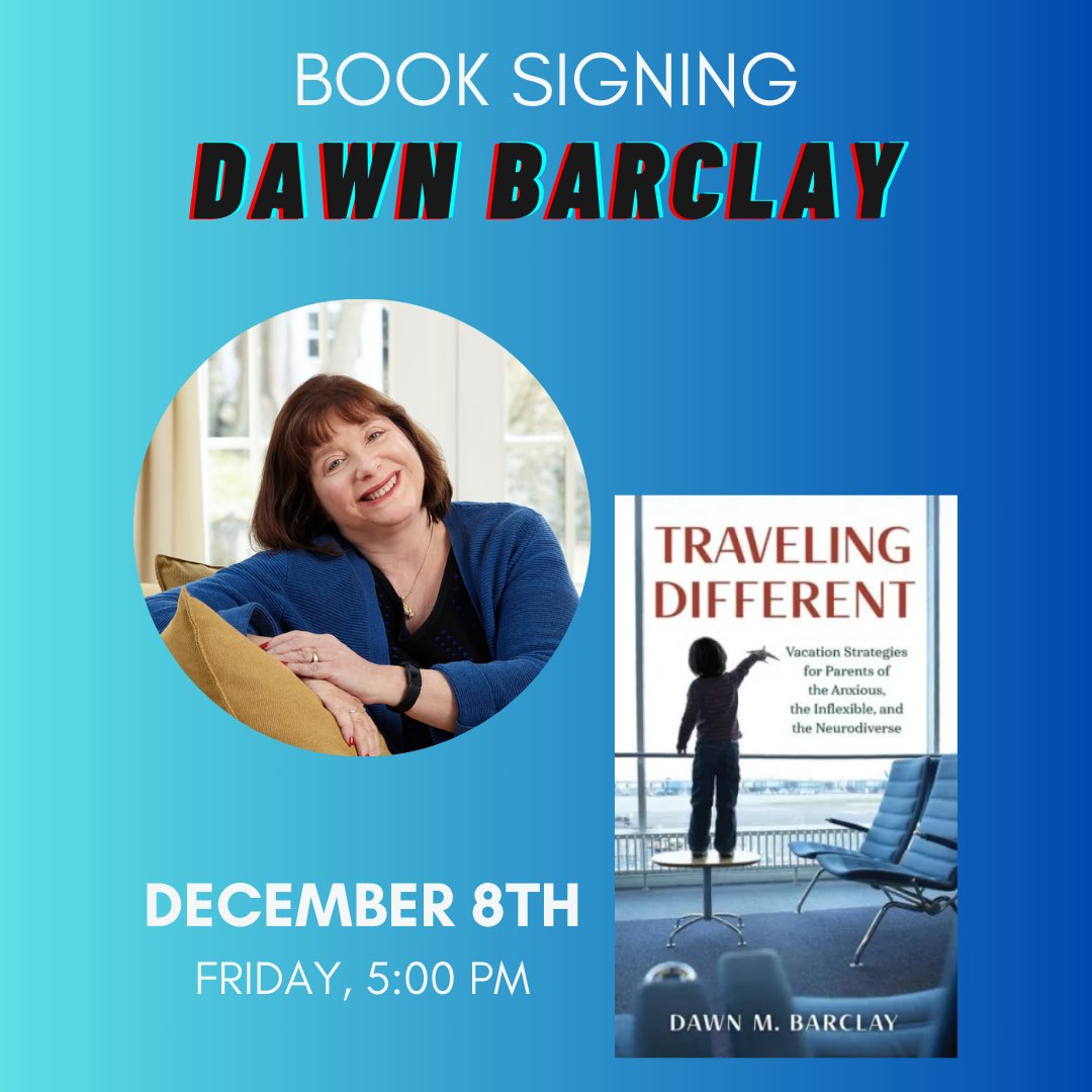 Join us tonight in welcoming Dawn Barclay!

She will be signing copies of her book that will be available for purchase. The signing will begin at 5pm tonight.

A great way to end the week!

#bnauthorevent #booksigning #njevents #autismawareness #autismspectrum #neurodivergent
