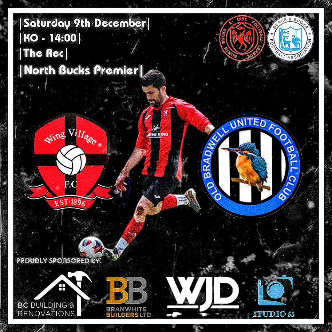 This weekend we continue in the North Bucks Premier vs <a href="/OBUFCDev/">Old Bradwell United Development</a>

Please come and show your support for the boys it makes a big difference 👏

Wing Village Sports and Social Club will be serving drinks as usual and teas and coffees available from the pavilion.

#upthewing