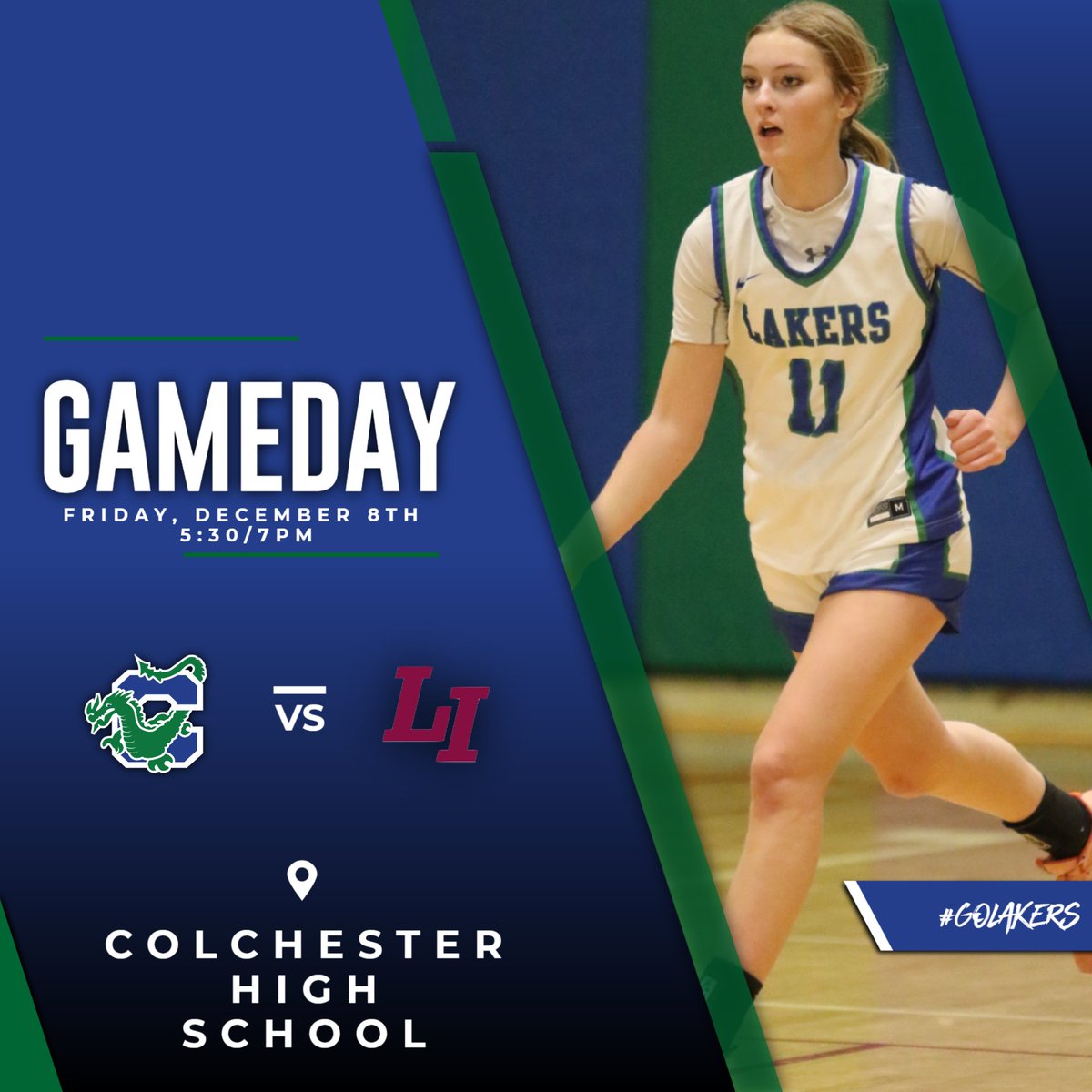ITS A LAKE SHOW! The girls basketball team opens up their season at HOME against the Vikings from Lyndon! JV at 5:30 Varsity at 7:00! Hope to see you there!
#GOLAKERS