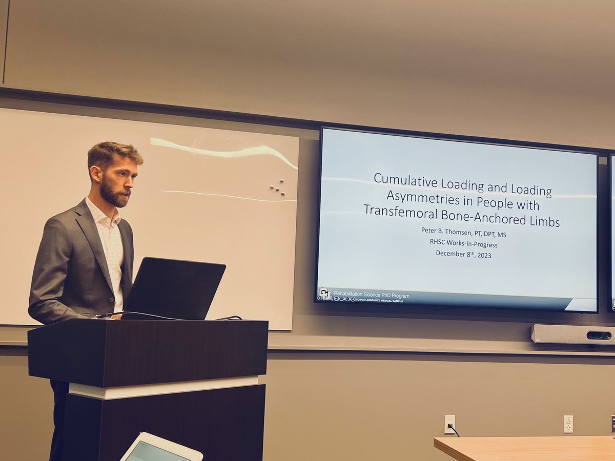 Peter Thomsen-Freitas, PT, DPT, MS (@pbthomsen_pt) on Twitter photo PhD semester 1 is (almost…) in the books! Learned from a lot of smart people in <a href="/CURehabSci/">CU Rehabilitation Science</a> today about their ongoing work and got to share a bit of my own work with <a href="/CUMvmtScience/">Interdisciplinary Movement Science Lab</a> to everyone too. More still to come! PhD semester 1 is (almost…) in the books! Learned from a lot of smart people in <a href="/CURehabSci/">CU Rehabilitation Science</a> today about their ongoing work and got to share a bit of my own work with <a href="/CUMvmtScience/">Interdisciplinary Movement Science Lab</a> to everyone too. More still to come!