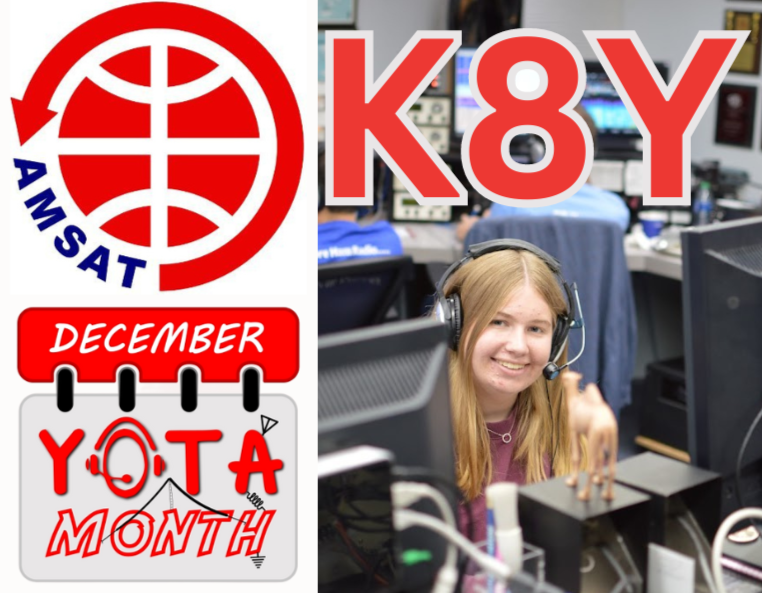 On December 9, I will be operating as K8Y for December Youth on the Air Month. My operation will be focused on satellite. But I also plan on being active on the HF bands as well.

I hope to contact you!
 
<a href="/AMSAT/">AMSAT</a> <a href="/AmsatUK/">AMSAT-UK</a> <a href="/YOTAregion2/">Youth on the Air</a> <a href="/hamyota/">Youngsters On The Air</a> 
#DYM23 #yotar2