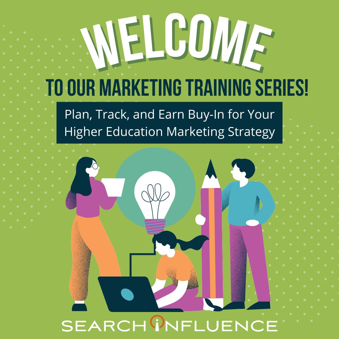 SearchInfluence's tweet photo. 📝Welcome to our Marketing Training Series! 

In this training you will learn how to plan, track, and earn buy-In for your 
higher education marketing strategy.

You can access the training now by clicking the link below.
🔗 https://t.co/CDSoyP8AQ7 
.
.
#SearchInfluence https://t.co/oT2z7628VN