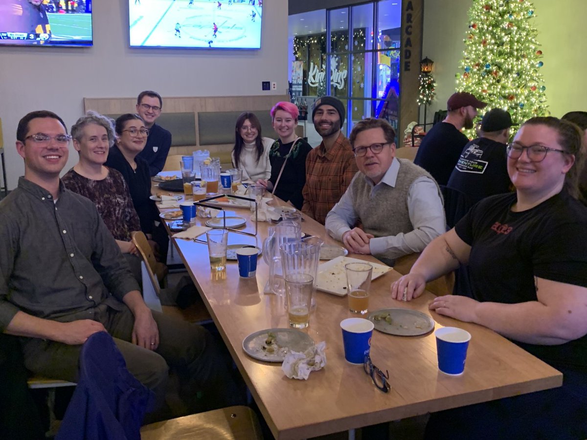 #OHSUsarcoma had fun shooting each other (with lasers only!) and drinking local beer (yum, pFriem) at our research group's end of the year party at King Pin's. PS Team Davis beat Team Ryan! 😉🥳 Turns out Amber has skilz.