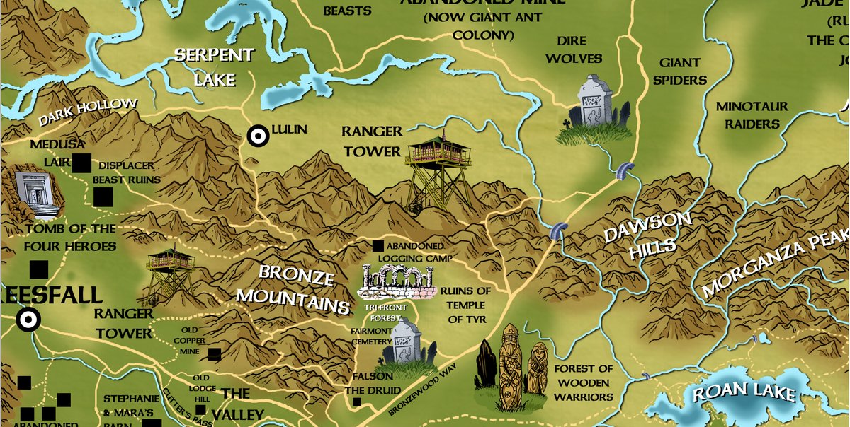 Loston_Wallace's tweet photo. #DrawingMountains #AdvancedDungeonsAndDragons #DandDMaps #RPGMaps #DrawingMaps
Some detail images showing how I draw mountains and hills on my gaming maps. https://t.co/oLURVucds8