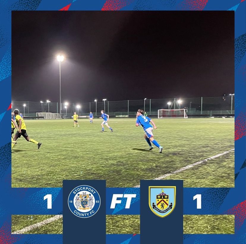 ScfcAcademy's tweet photo. FT: COUNTY U15s 1-1 BURNLEY U15s 

In our 3rd floodlight game the hatters draw to local side Burnley. 

Well done guys. https://t.co/S3i28MGcpC