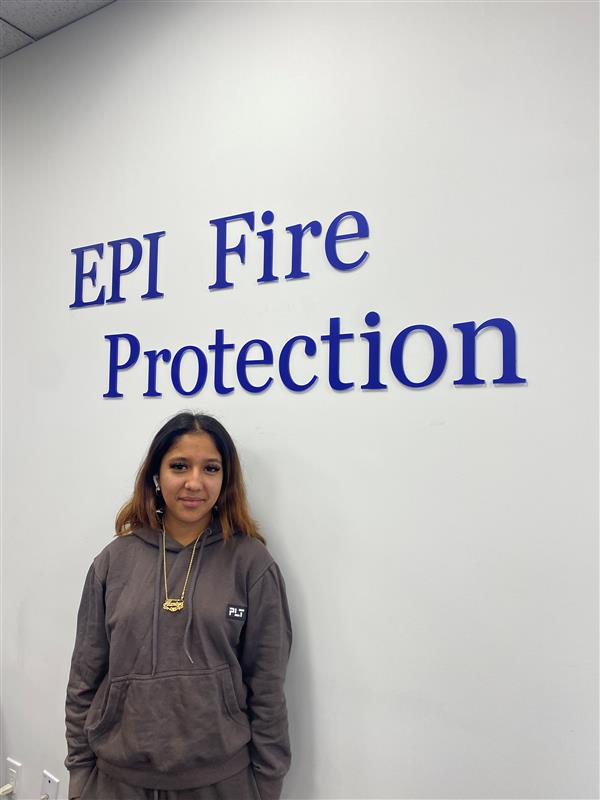 EPI_FPS's tweet image. EPI High is BACK. This is Alaniya, our amazing high school co-op student!   

#highschoolstudent #EPIHigh #fireprotection
