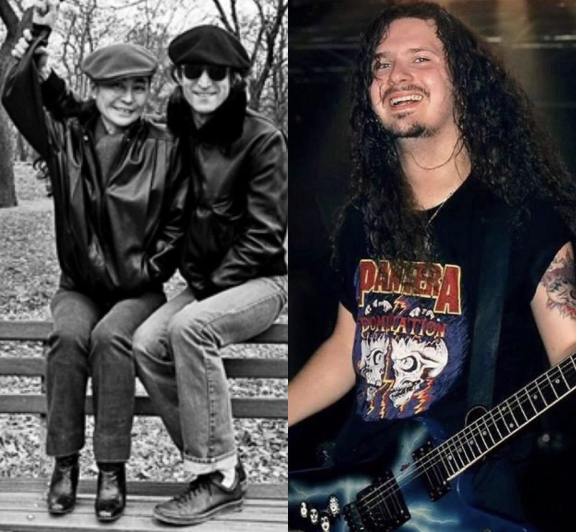 John Lennon 1940-1980 Dimebag Darrell 1966-2004 ROCK in peace 🎸