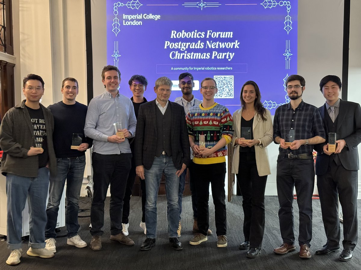 ✨Congratulations to the winners & finalists of the 2023 Robotics Forum - Amazon PhD Prizes for Outstanding Achievement in Robotics✨! @IvanKapelyukh @xinzhou1996 @thrishlab @Nicolas_Reds @Ed__Johns @AdSpiers @CULLYAntoine @AmazonScience