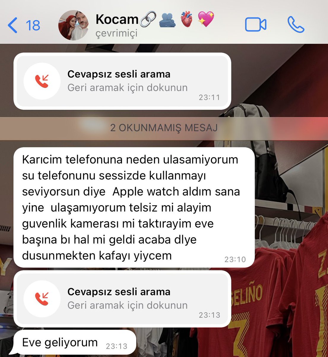 çok haklısın kocam ama Watch da şarjdaydı 😢🫣💖
