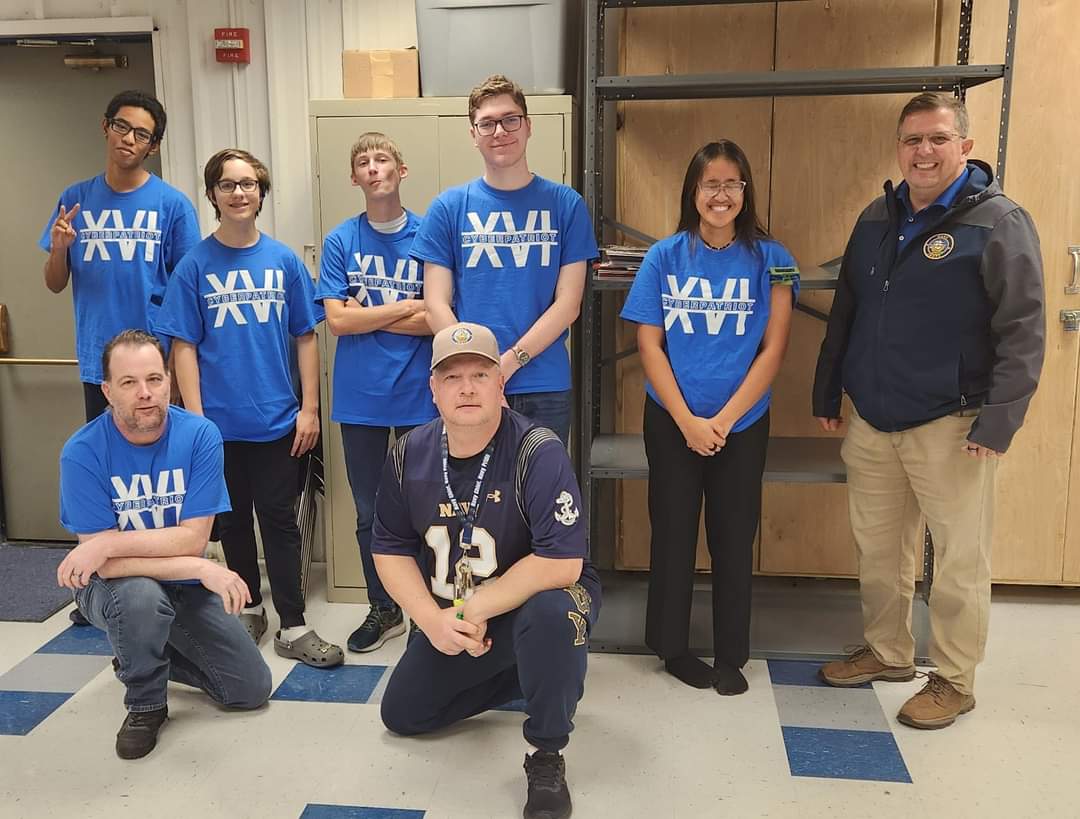 York HS NJROTC - Virginia (@york_hs) on Twitter photo Our Cybersecurity team, the C-Falcons, are currently competing tonight in the State Platinum level CyberPatriot competition!!!! Good Luck Cadets!!! <a href="/YCSD/">York County School Division</a> @YCSDcte <a href="/ShannonSButler/">Shannon Butler</a> <a href="/SteveGavin17/">Steve Gavin</a> <a href="/BrutonHS/">Bruton High School</a> <a href="/CISAgov/">Cybersecurity and Infrastructure Security Agency</a> <a href="/CyberPatriot/">CyberPatriot</a> Our Cybersecurity team, the C-Falcons, are currently competing tonight in the State Platinum level CyberPatriot competition!!!! Good Luck Cadets!!! <a href="/YCSD/">York County School Division</a> @YCSDcte <a href="/ShannonSButler/">Shannon Butler</a> <a href="/SteveGavin17/">Steve Gavin</a> <a href="/BrutonHS/">Bruton High School</a> <a href="/CISAgov/">Cybersecurity and Infrastructure Security Agency</a> <a href="/CyberPatriot/">CyberPatriot</a>