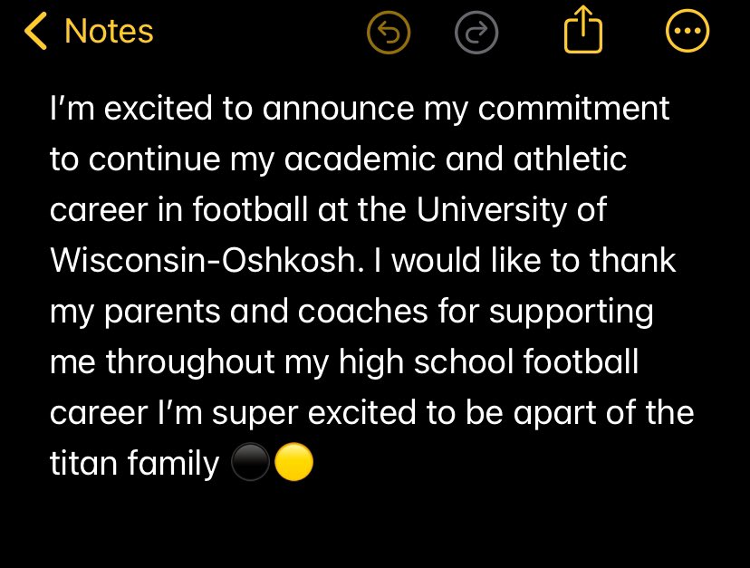 Camscotttt29's tweet photo. Committed☑️ excited to get on the field again #TitanUp 12 @UWOFootball @JackRobinsonFB @PeteyBananas https://t.co/deL3l9ZFzd