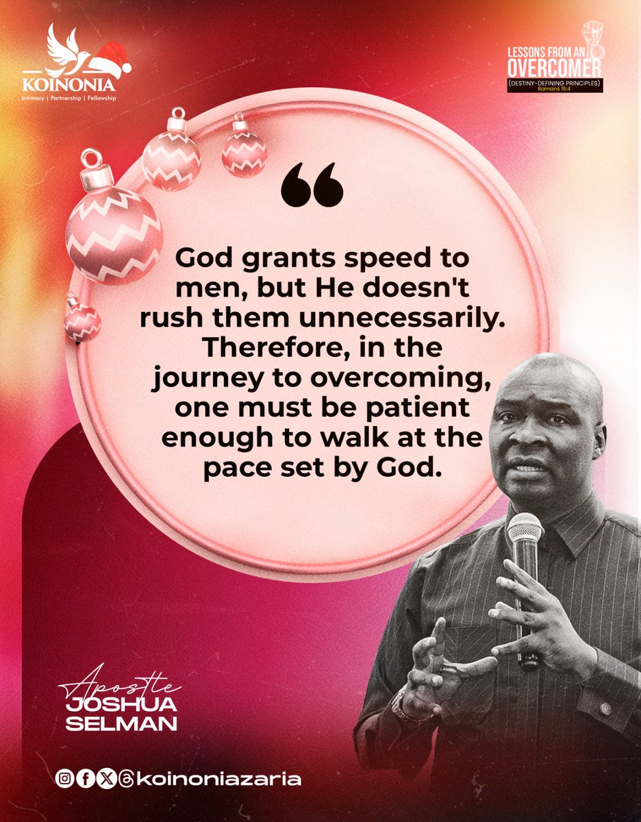 koinoniazaria's tweet image. #ApostleJoshuaSelman
#LessonsFromAnOvercomer
#DestinyDefiningPrinciples
#ThisIsKoinonia 
#KoinoniaZaria 
#KoinoniaGlobal
#TheYearOfOpenDoor