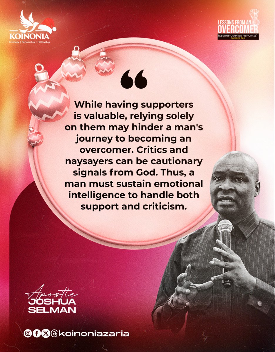 koinoniazaria's tweet image. #ApostleJoshuaSelman
#LessonsFromAnOvercomer
#DestinyDefiningPrinciples
#ThisIsKoinonia 
#KoinoniaZaria 
#KoinoniaGlobal
#TheYearOfOpenDoor