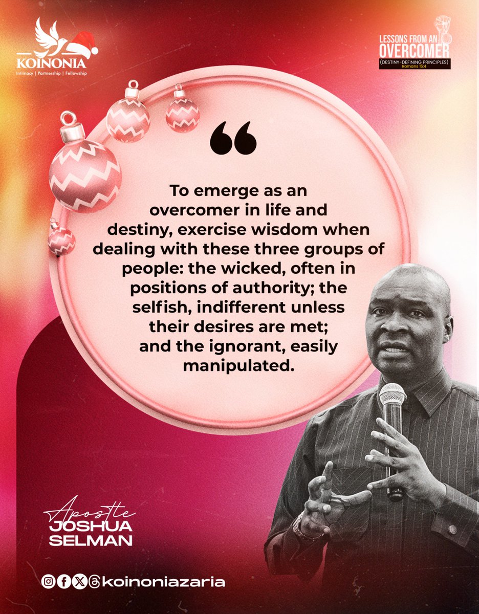 koinoniazaria's tweet image. #ApostleJoshuaSelman
#LessonsFromAnOvercomer
#DestinyDefiningPrinciples
#ThisIsKoinonia 
#KoinoniaZaria 
#KoinoniaGlobal
#TheYearOfOpenDoor