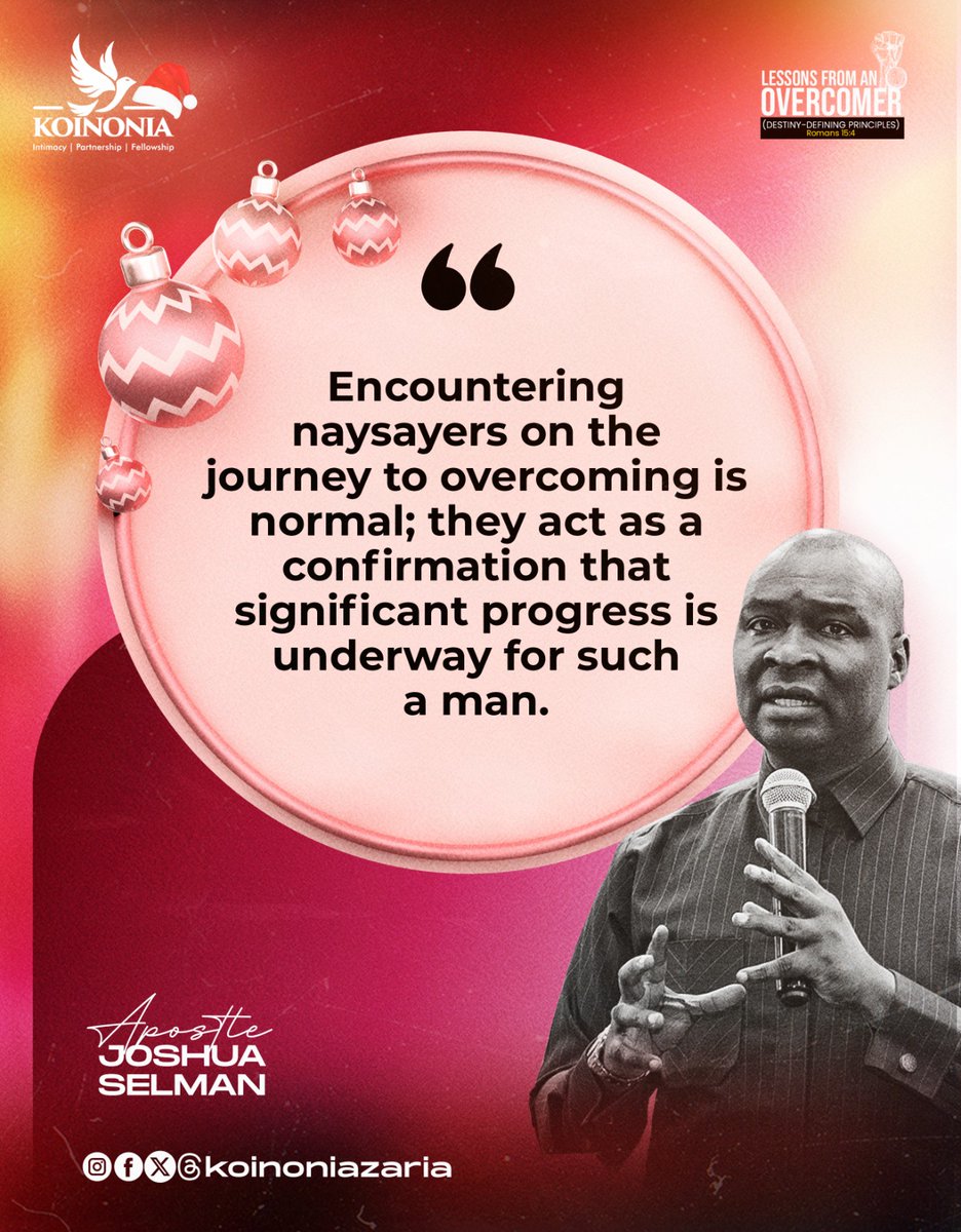 koinoniazaria's tweet image. #ApostleJoshuaSelman
#LessonsFromAnOvercomer
#DestinyDefiningPrinciples
#ThisIsKoinonia 
#KoinoniaZaria 
#KoinoniaGlobal
#TheYearOfOpenDoor