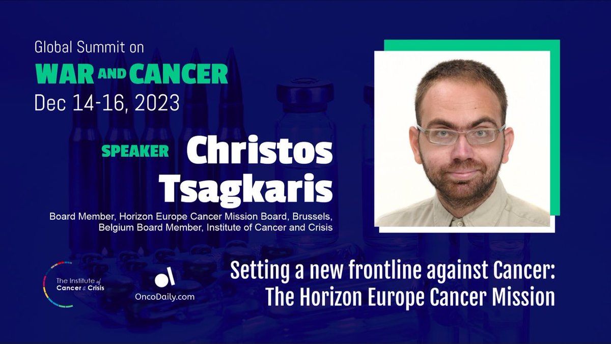 Meet the speakers of the 1st Global Summit on War and Cancer #GSWC, Dec. 14-16 (online)! @chriss20x (Switzerland) Click here for more details: lnkd.in/etNq-_35 Registration link: lnkd.in/d9miC9pa #oncology #oncodaily #warandcancer #cancer #GSWC