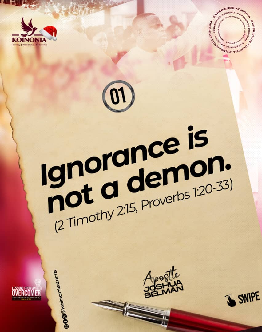 koinoniazaria's tweet image. #ApostleJoshuaSelman
#LessonsFromAnOvercomer
#DestinyDefiningPrinciples
#ThisIsKoinonia 
#KoinoniaZaria 
#KoinoniaGlobal
#TheYearOfOpenDoor