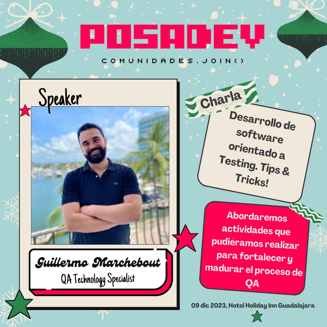 posadev's tweet image. 🎅🎙 ¡Ho, ho, ho! El reloj está en cuenta regresiva y faltan menos de 24  horas para que #PosaDev2023 ilumine el escenario con tecnología navideña.  🚀✨estos son nuestros dos últimos speakers que estaran acomapañandonos!!. 🌐🎄🌟🔍