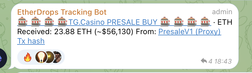 TGCasino_'s tweet photo. 🐳 WHALE ALERT🐳

$56k buy into $TGC🤯 LFG! https://t.co/0pzDzmIKnn