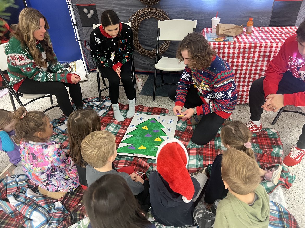 Niceville High School Leadership students participate in Literacy for Little Ones at Edge Elementary School today! These Eagle student leaders read to and played games with elementary students to help kick-off the Holidays with one of our feeder schools. GO EAGLES 🦅 @OCSD1