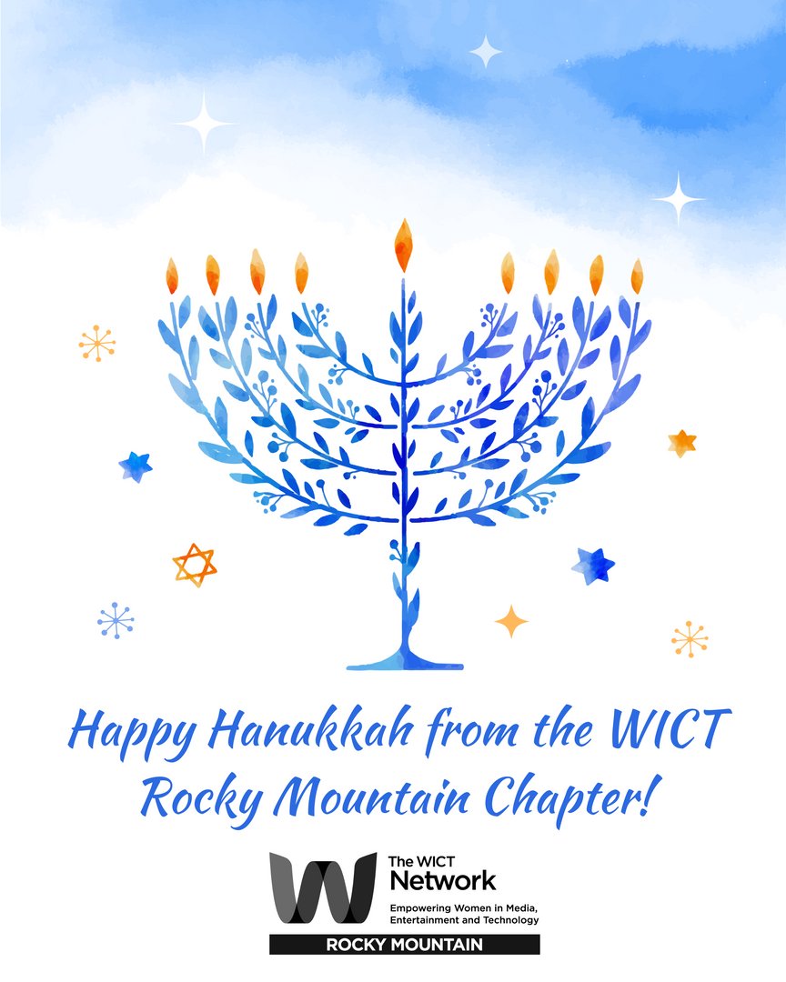 The WICT Network: Rocky Mountain would like to take a moment to wish everyone a Happy Hanukkah!

May your day be filled with love and light!