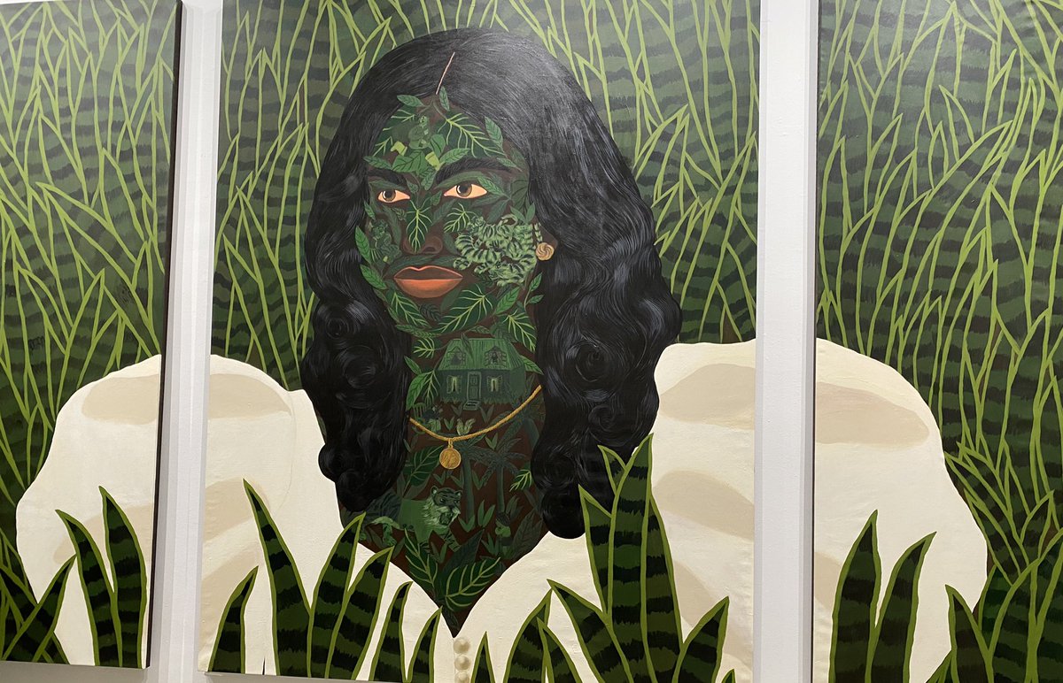 Curated by Andil Gosine, Kelly Sinnapah Mary’ s exhibit is at the Aicon art gallery until Jan 15, 2024. Kelly’s work elevates rural Indo- Guadeloupean culture, highlighting the importance of nature in the  Indo-Caribbean imaginary. #indocaribbean