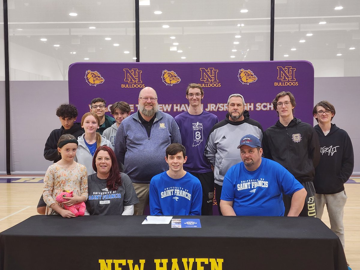 Congratulations to Aden Ackels for signing with the University of St. Francis for Cross Country and Track &amp; Field