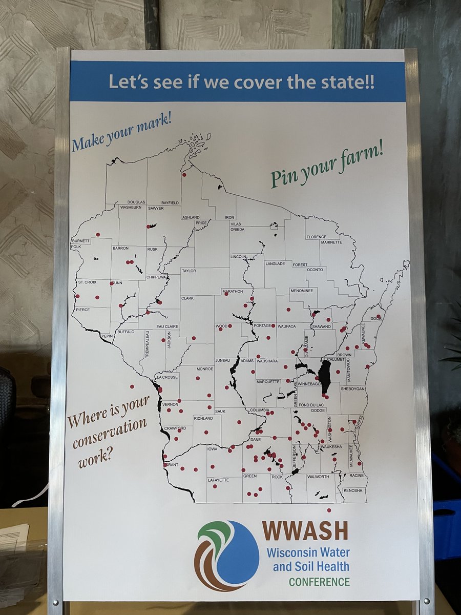 The first Wisconsin Water and Soil Health (WWASH) Conference. 375+ attendees, outstanding presentations, and numerous great networking opportunities. Thank you to everyone whom made the conference possible. Being part of this event was a career highlight!