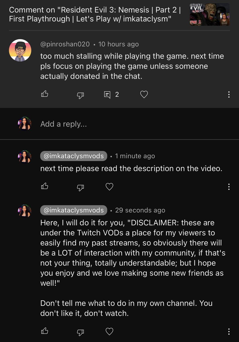 Stop telling streamers what to do on their channels.