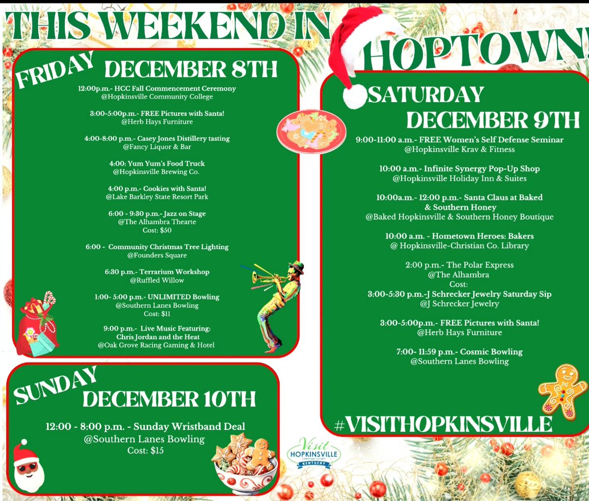 Check out some of the exciting things happening in Hopkinsville this weekend!

#funtimes #familyfun #feelinggood #VisitHopkinsville #Hopkinsville #Hoptown #fortcampbell #checkusout #ShareThisPost #TeamKentucky #kentuckyproud #kentuckylife #KentuckyLiving #events #entertainment