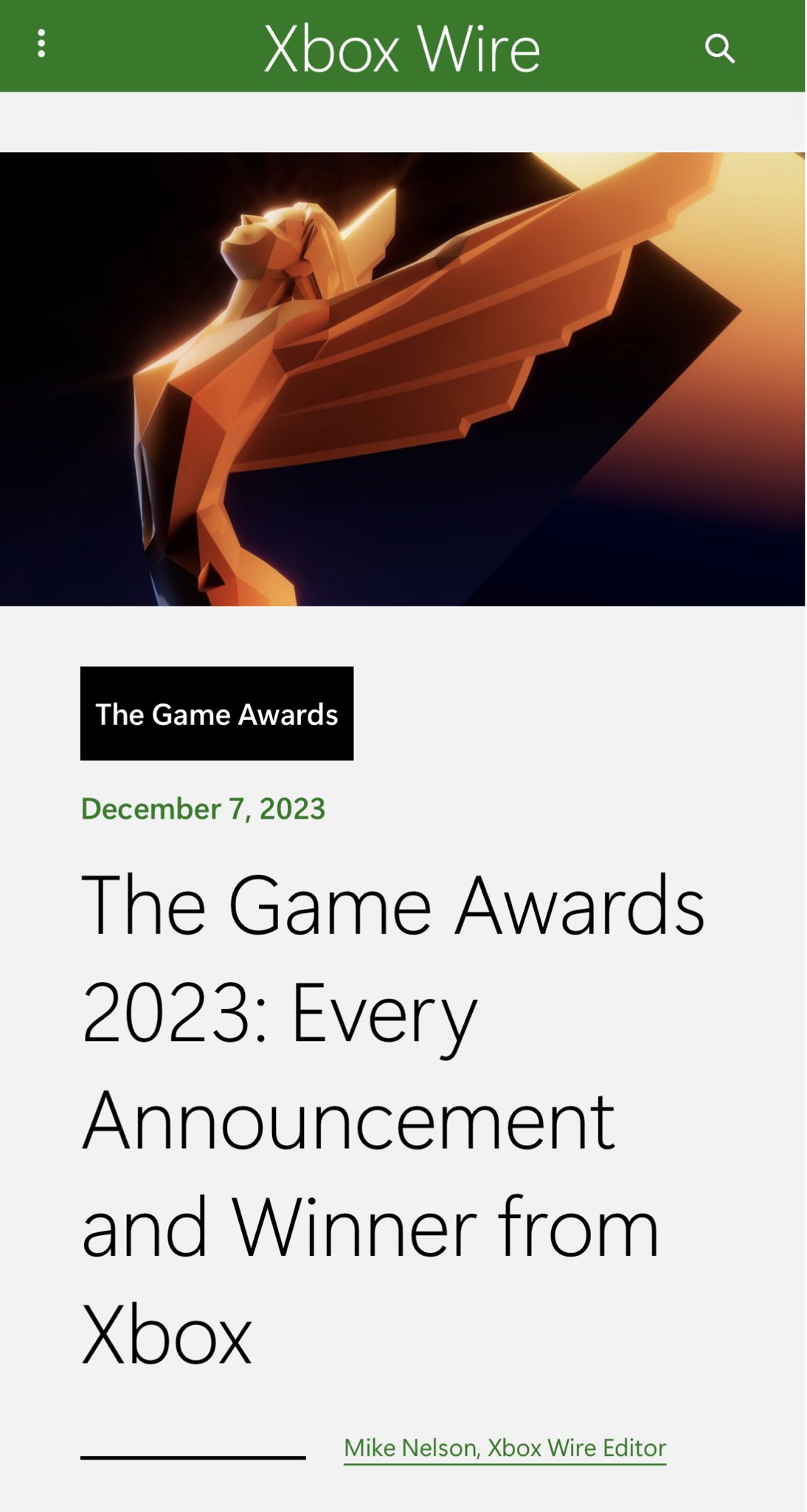 The Game Awards 2023: Every Announcement and Winner from Xbox - Xbox Wire