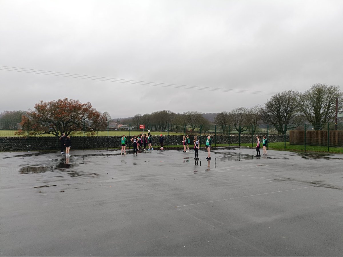 TheDalesCup's tweet photo. Our first ever Netball event today. Congratulations to all the players who braved the weather. Big thank you to @UpperWharfedale for hosting. https://t.co/INfMGXmLv2